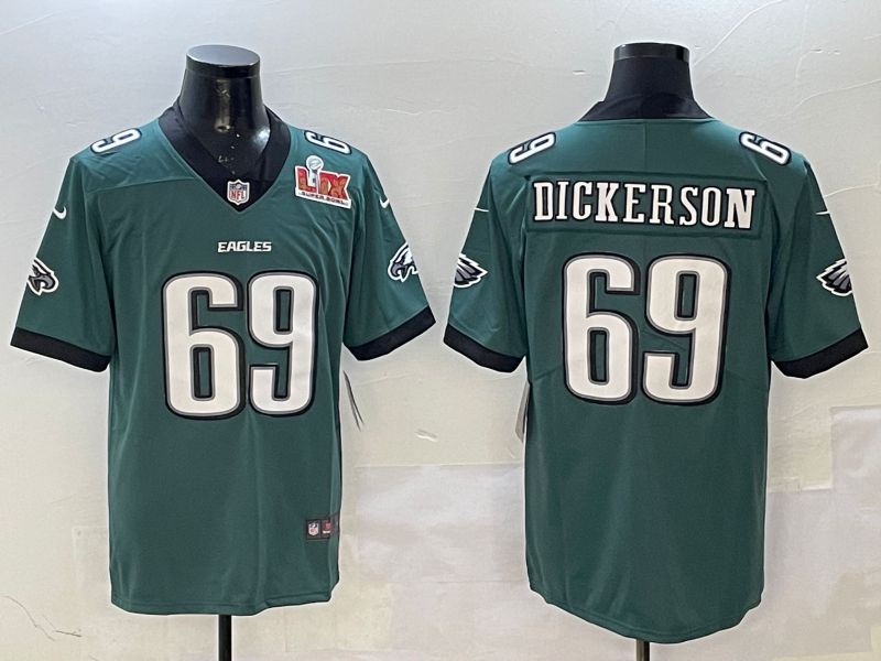 Men Philadelphia Eagles #69 Dickerson Green Second generation 2025 Nike Limited NFL Jersey style 2